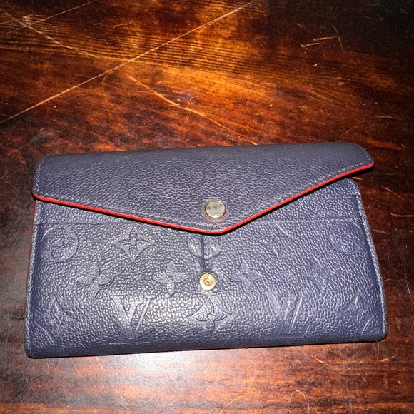 Louis Vuitton Sara wallet Marine Rouge - Picture 1 of 4